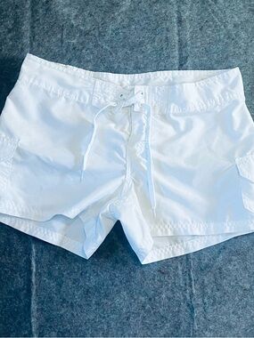 Kanu Surf White Drawstring Swim Shorts